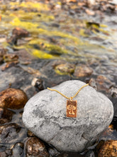 Load image into Gallery viewer, Rectangle Medallion Stamped Necklace
