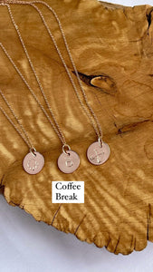 Clearance Rose Gold Stamped Necklace