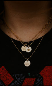 Round Stamped Medallion Necklace