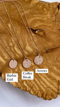 Load image into Gallery viewer, Clearance Rose Gold Stamped Necklace
