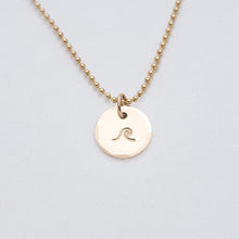 Load image into Gallery viewer, Round Stamped Medallion Necklace
